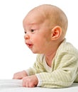 Close up on baby face Royalty Free Stock Photo