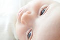 Close Up Of Baby Girl's Face Royalty Free Stock Photo