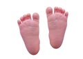 Close-up of babys feet Royalty Free Stock Photo