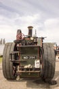 Close up of the back of a steam engine