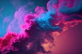 close up, background of abstract color, and atmospheric smoke
