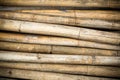Close up background of dry thick bamboo poles Royalty Free Stock Photo