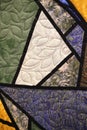 Close Up Background of Hand Made Quilted Blanket