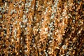 Close up picture of glittering background of sequins