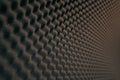 Close up, Background of studio sound acoustical foam. photo inside. Royalty Free Stock Photo