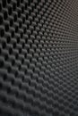 Close up, Background of studio sound acoustical foam. photo inside. Royalty Free Stock Photo