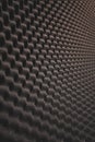 Close up, Background of studio sound acoustical foam. photo inside. Royalty Free Stock Photo