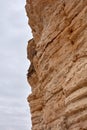 Close up on a badly eroded limestone rock face Royalty Free Stock Photo