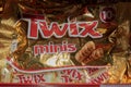 Close Up Bag With Twix Minis At Amsterdam The Netherlands 5-11-2025 Royalty Free Stock Photo