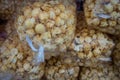 Close up of bags of Kettlecorn Royalty Free Stock Photo