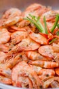 Close Up of Baked Shrimp with Salt