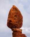 Close up of Balanced Rock in Arches National Park near Moab Utah Royalty Free Stock Photo