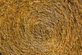Close-up of a Bale of straw