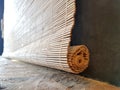 Close up of bamboo curtain Royalty Free Stock Photo