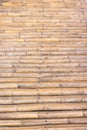 Bamboo walk way ,natural patterns background Royalty Free Stock Photo