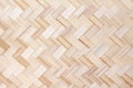 Bamboo weave texture seamless pattern , wooden crafts light brown background Royalty Free Stock Photo