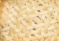 Close up bamboo wood interlace texture crafts brown background , seamless patterns