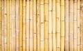 Bamboo wood texture fence wall abstract nature background Royalty Free Stock Photo