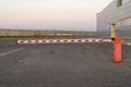 Close up Barrier Gate Automatic system for security. Automatic entry system Royalty Free Stock Photo