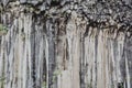 Close-up of basalt columns of Svartifoss waterfall, Iceland in Royalty Free Stock Photo