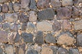 Close up of basalt and stone wall at Kohav Hayarden National Park