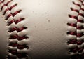 Close-up of a baseball with detailed Royalty Free Stock Photo