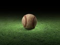 Close-up baseball on the infield, sport concept Royalty Free Stock Photo