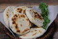 A basket of Baati roti for breakfast Royalty Free Stock Photo