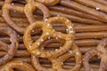 Close up of bavarian pretzel for appetizer