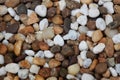 close up Beach rocks backgrounds, Texture pebbles