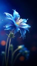 beautiful blue Columbine generative AI