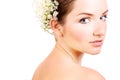 Close up of a beautiful bride Royalty Free Stock Photo
