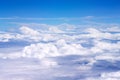 Beautiful cloudscape on bright blue sky background Royalty Free Stock Photo