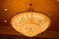 Close-up of a beautiful crystal chandelierClose-up of a beautif