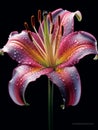 beautiful Lilly flower generative AI Royalty Free Stock Photo