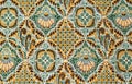 Close up pattern batik fabric Royalty Free Stock Photo