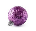 Close-up of beautiful purple christmas ball Royalty Free Stock Photo