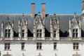 Close up of the beautiful windows in the upper part of Nantes castle