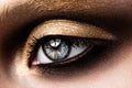Close-up of beautiful womanish eye