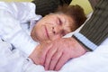 Close up bedridden woman
