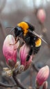 Close-up of a bee on a blooming flower