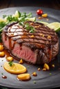 close up of beef steak