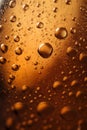 Close up of beer bubbles AI generated