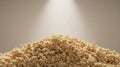 Close-up of beer yeast granules, isolated Royalty Free Stock Photo