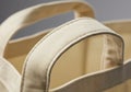 Close-up of Beige Canvas Bag Handle Detail Royalty Free Stock Photo