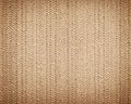 Close-up of Beige Knitted Fabric Texture Royalty Free Stock Photo