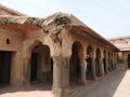 Close up of the believed 10th century carved stone in the ancient Chand Baori Step well in the village of Abhaneri, Rajasthan Royalty Free Stock Photo