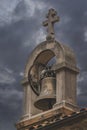 Bell tower detail in Kotor Royalty Free Stock Photo