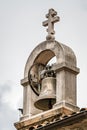 Bell tower detail in Kotor Royalty Free Stock Photo