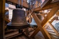 Close-up of the bells in the Marienkirche in Frankfurt an der Oder, Germany